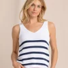 Alli Striped Sweater Tank