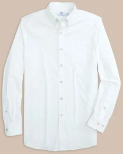Charleston Overbrook Solid Long Sleeve Sport Shirt