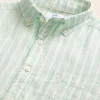 Crepe Myrtle Striped Linen Short Sleeve Sport Shirt
