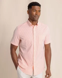 Folly Field Stripe Seersucker Short Sleeve Sport Shirt