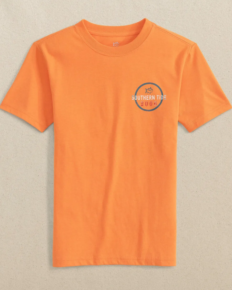 Kids Official Fishing Badge Short Sleeve T-Shirt