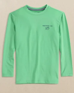 Kids Surfing Fun Long Sleeve Performance T-Shirt