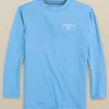 Kids Uh Oh Sharks Long Sleeve Performance T-Shirt