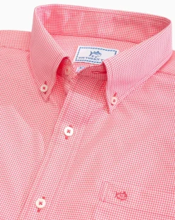 Micro Gingham Intercoastal Performance Sport Shirt