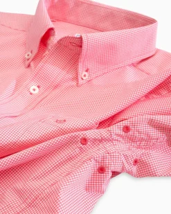 Micro Gingham Intercoastal Performance Sport Shirt