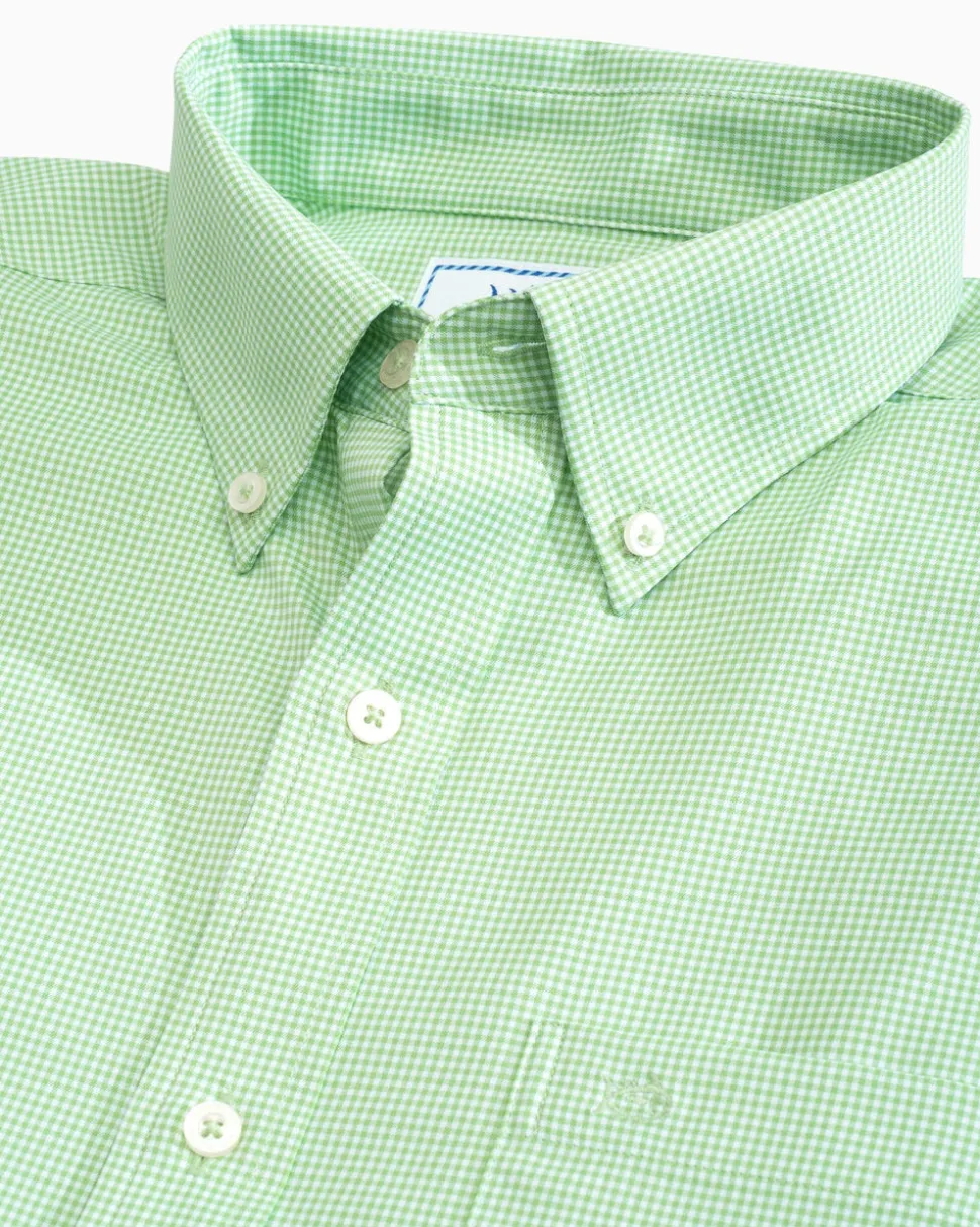 Micro Gingham Intercoastal Performance Sport Shirt