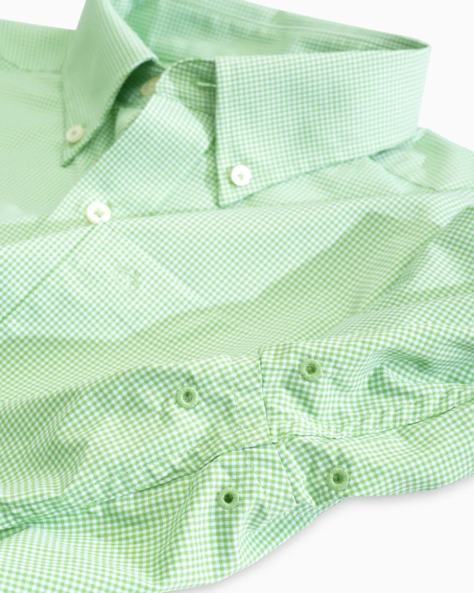 Micro Gingham Intercoastal Performance Sport Shirt