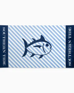 Skipjack Striped French Terry Beach Towel