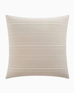 Southern Tide Hartsville Square Tan Decorative Pillow
