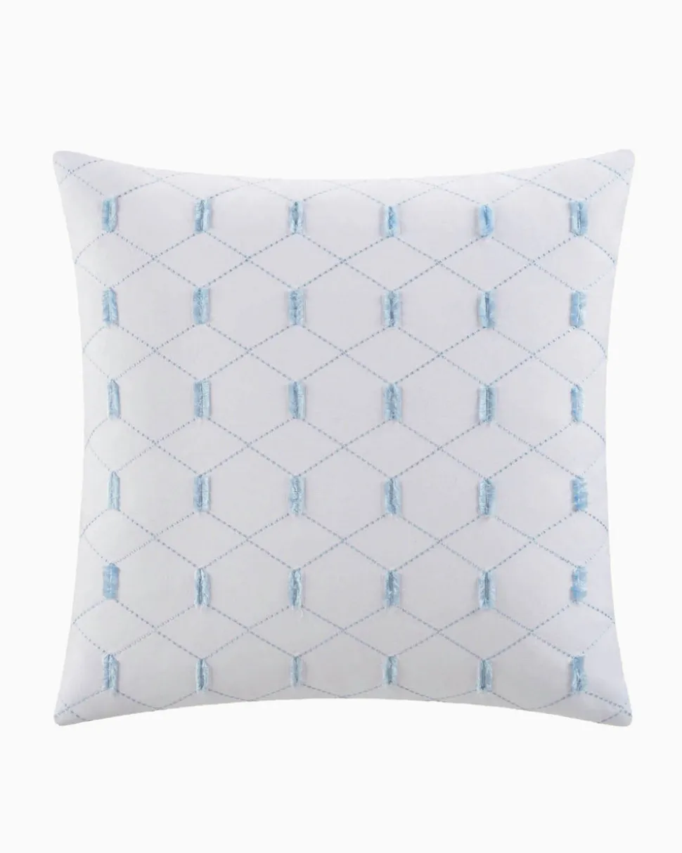 Southern Tide Southern Pines Square White Decorative Pillow