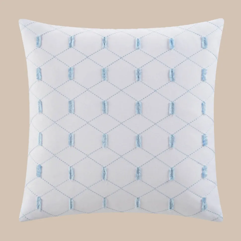 Southern Tide Southern Pines Square White Decorative Pillow