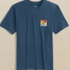 Sunset Cropped Skipjack Short Sleeve T-Shirt