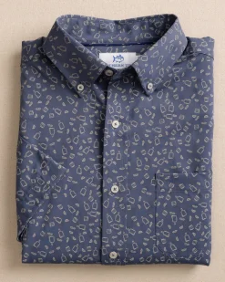 Whiskey Hour Intercoastal Short Sleeve Sport Shirt