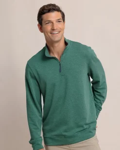 Whyche Interlock Heather Quarter Zip