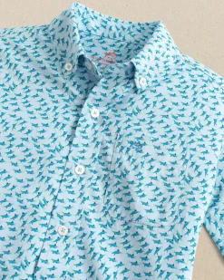 Boys Intercoastal Fintastic Short Sleeve Sport Shirt