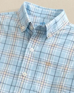 Boys Intercoastal River Point Plaid Sport Shirt