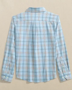 Boys Intercoastal River Point Plaid Sport Shirt