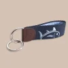 Rising Skipjack Embroidered Key Fob