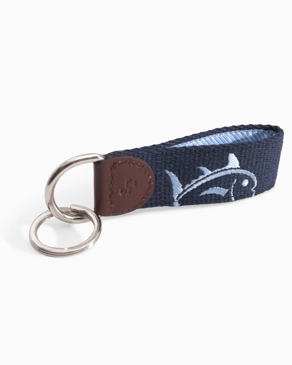 Rising Skipjack Embroidered Key Fob